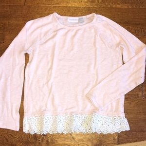 The Children’s Place Sweater Pullover Lace Hem